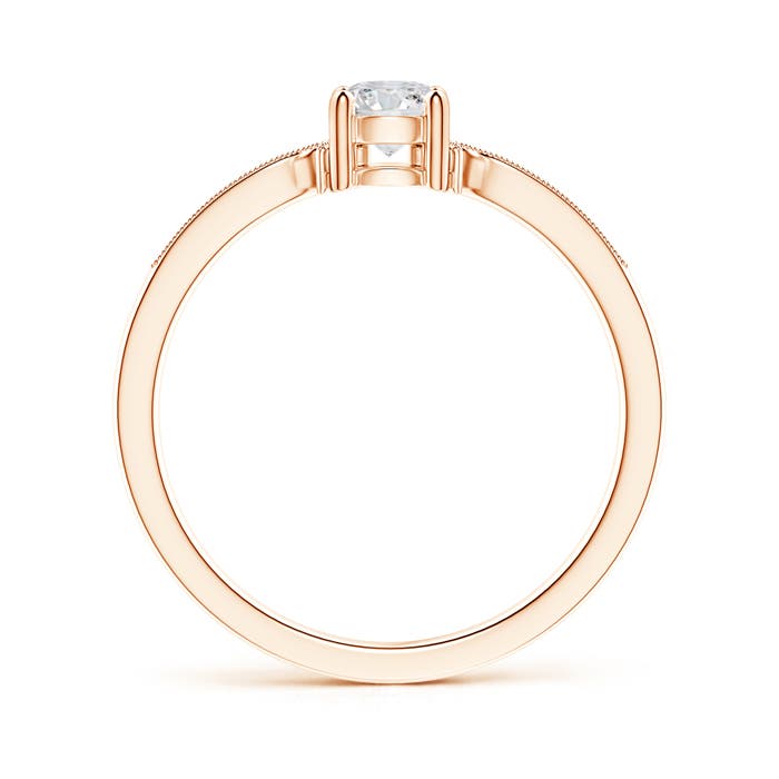 H, SI2 / 0.73 CT / 14 KT Rose Gold