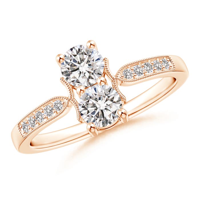 I-J, I1-I2 / 0.73 CT / 14 KT Rose Gold