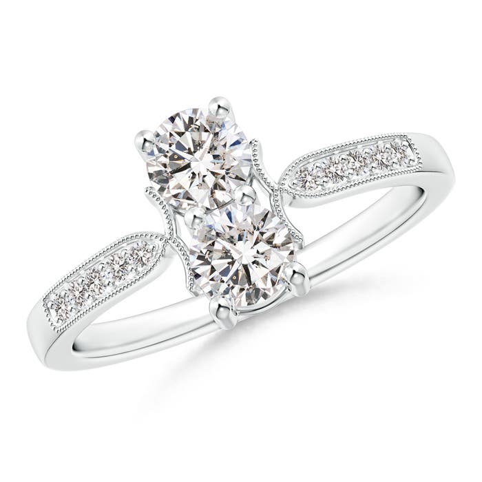 I-J, I1-I2 / 0.73 CT / 14 KT White Gold