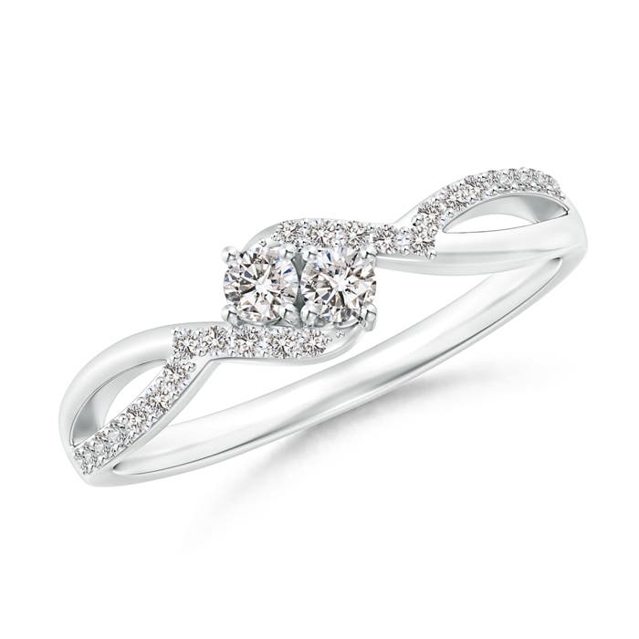 I-J, I1-I2 / 0.26 CT / 14 KT White Gold