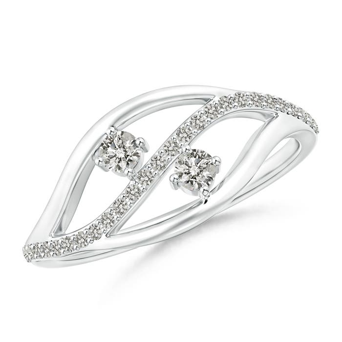 K, I3 / 0.27 CT / 14 KT White Gold