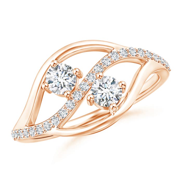 G, VS2 / 0.47 CT / 14 KT Rose Gold