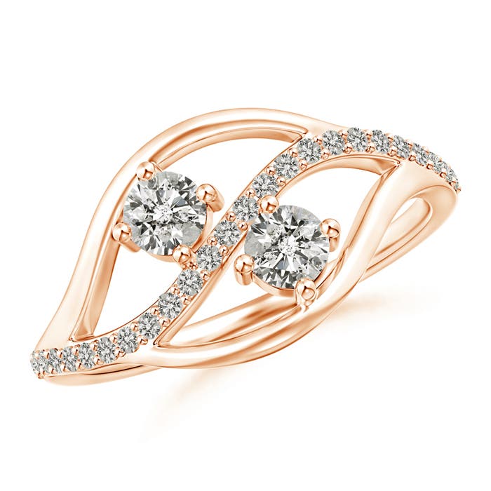 K, I3 / 0.47 CT / 14 KT Rose Gold