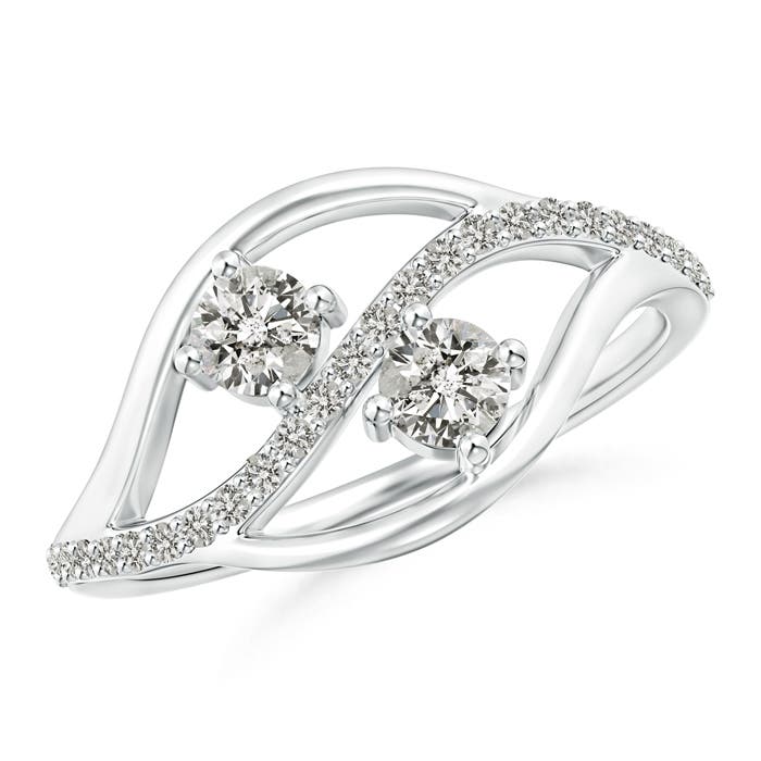 K, I3 / 0.47 CT / 14 KT White Gold