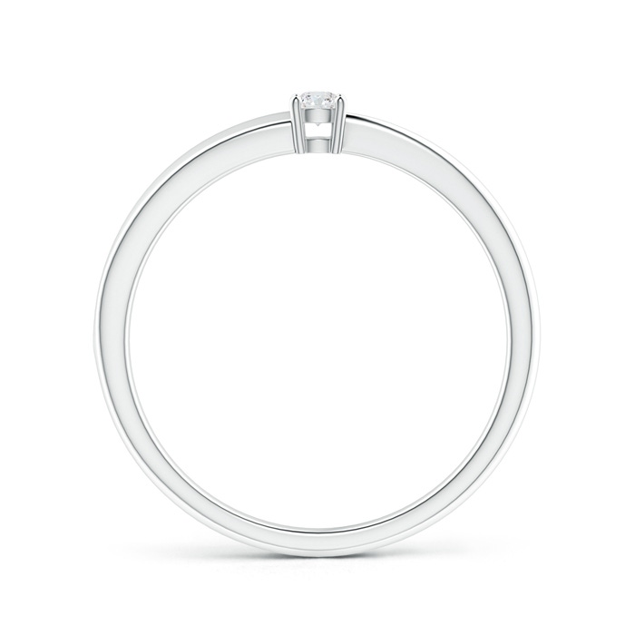 2.4mm GVS2 2-Stone Diamond Anniversary Ring in Prong Setting in S999 Silver side-1