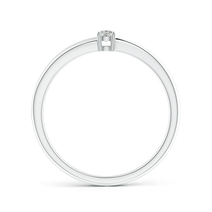 2.4mm KI3 2-Stone Diamond Anniversary Ring in Prong Setting in S999 Silver side-1