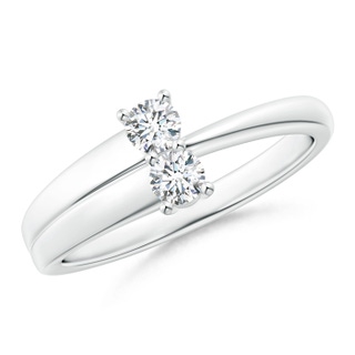 3.2mm GVS2 2-Stone Diamond Anniversary Ring in Prong Setting in P950 Platinum