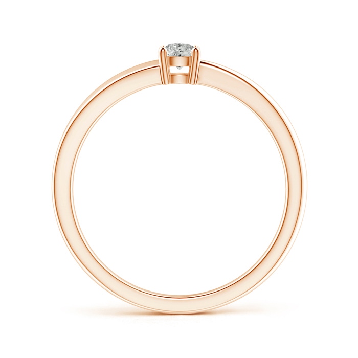 3.2mm KI3 2-Stone Diamond Anniversary Ring in Prong Setting in Rose Gold side-1