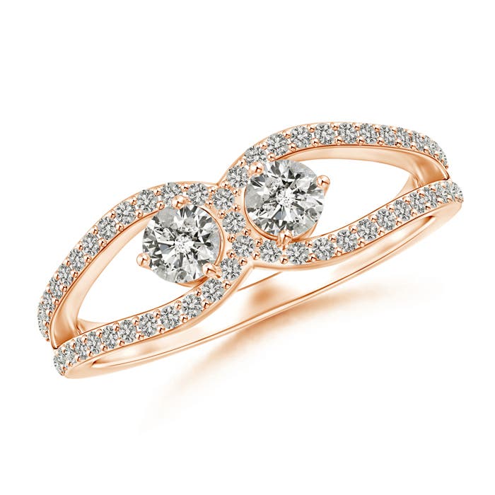 K, I3 / 0.59 CT / 14 KT Rose Gold