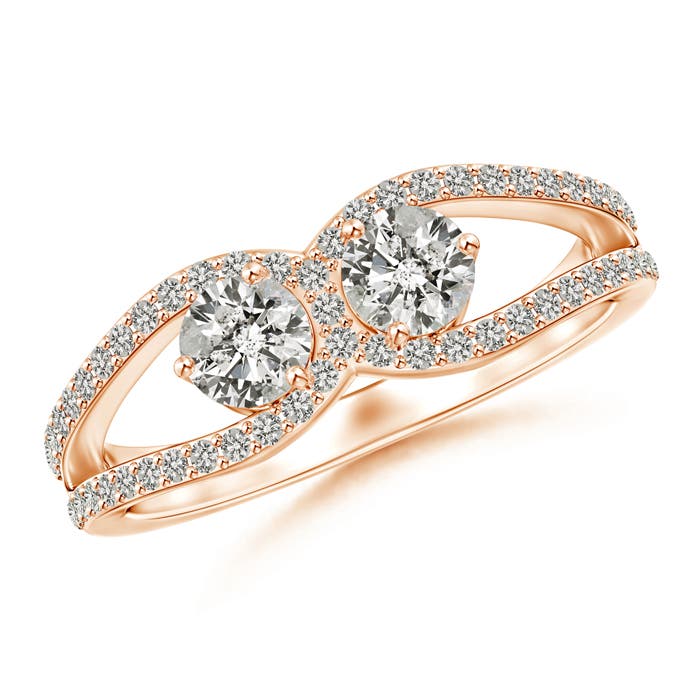 K, I3 / 0.81 CT / 14 KT Rose Gold