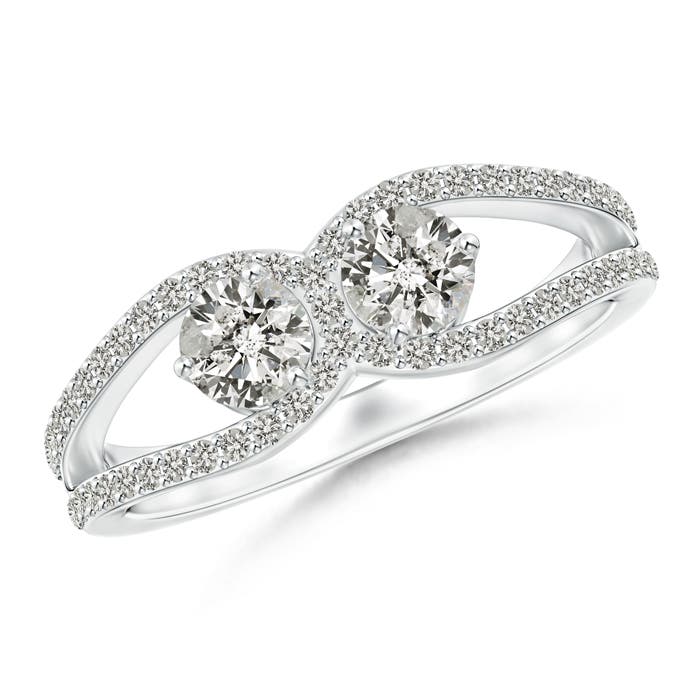 K, I3 / 0.81 CT / 14 KT White Gold