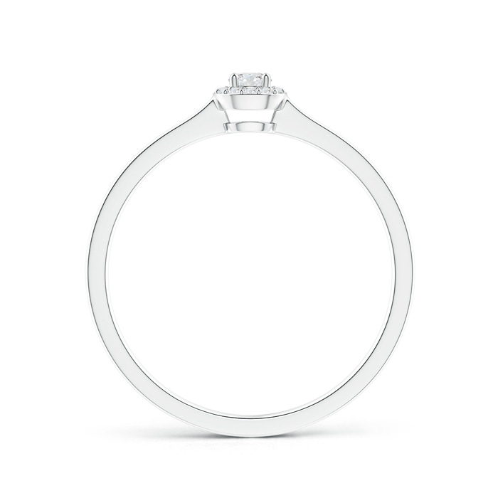 2.6mm GVS2 Classic Prong-Set Round Diamond Halo Ring in White Gold Product Image