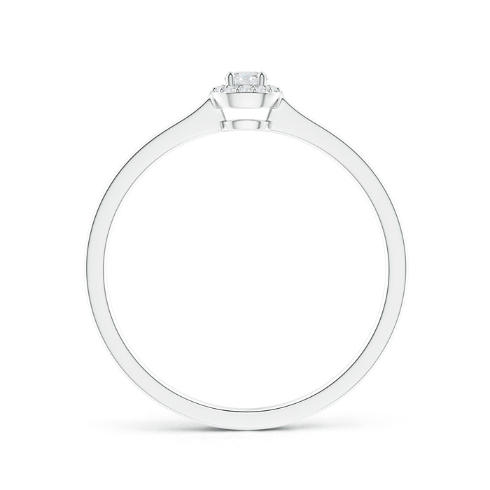 2.6mm GVS2 Classic Prong-Set Round Diamond Halo Ring in White Gold product image