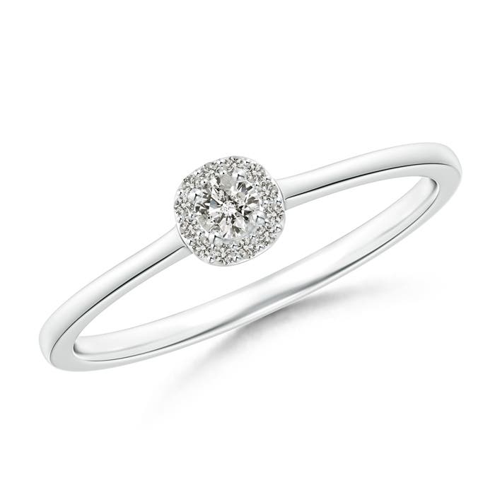 K, I3 / 0.12 CT / 14 KT White Gold