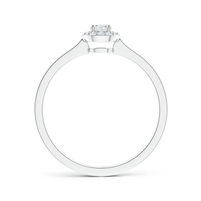 3.2mm GVS2 Classic Prong-Set Round Diamond Halo Ring in P950 Platinum Product Image