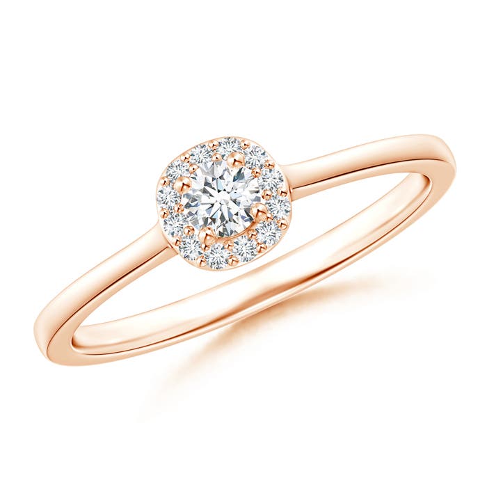 G, VS2 / 0.2 CT / 14 KT Rose Gold