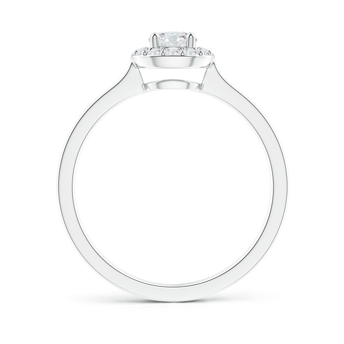 4.2mm GVS2 Classic Prong-Set Round Diamond Halo Ring in P950 Platinum product image
