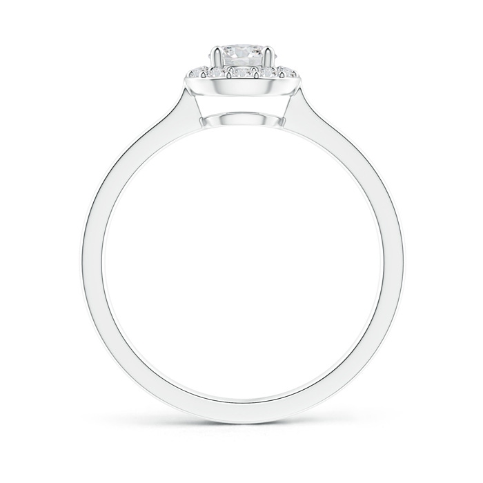 4.2mm HSI2 Classic Prong-Set Round Diamond Halo Ring in White Gold Product Image