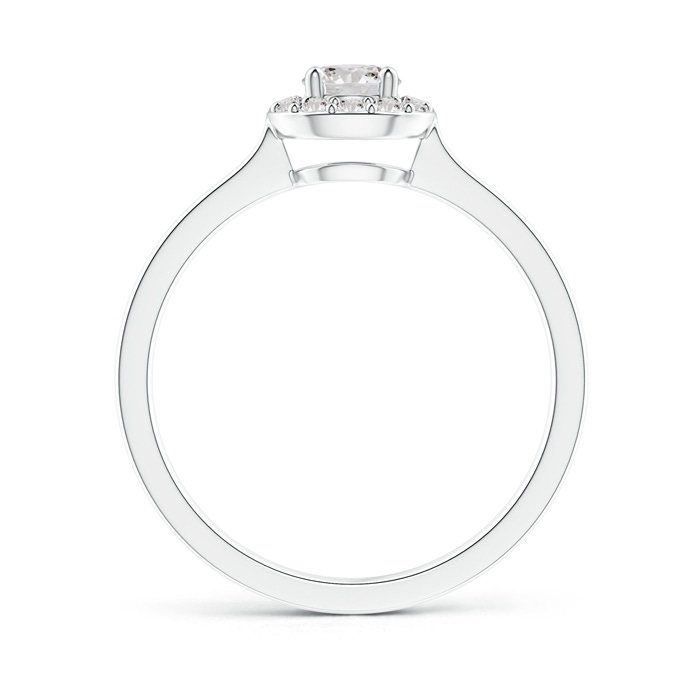 4.2mm IJI1I2 Classic Prong-Set Round Diamond Halo Ring in White Gold product image