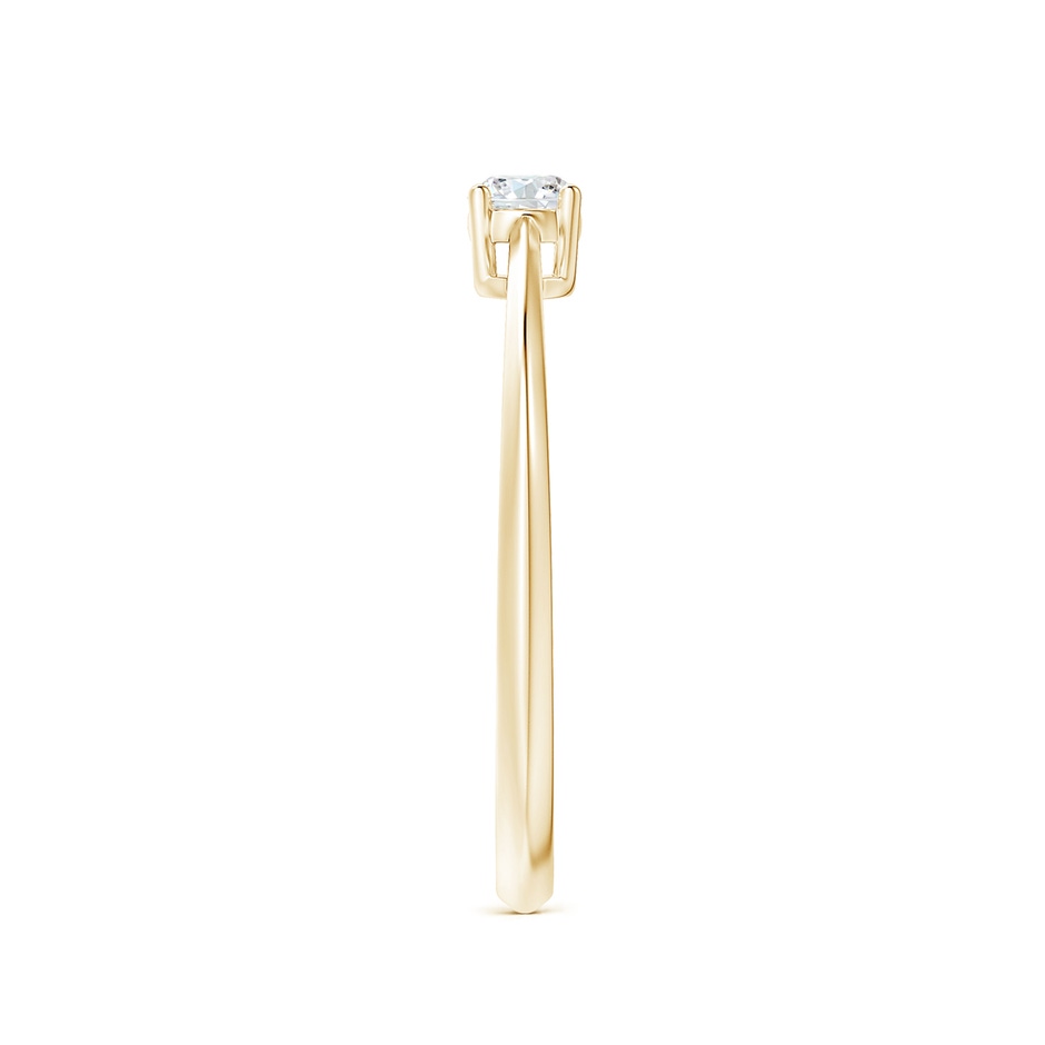 3.4mm GVS2 Knife-Edged Classic Round Diamond Solitaire Ring in 10K Yellow Gold side-2
