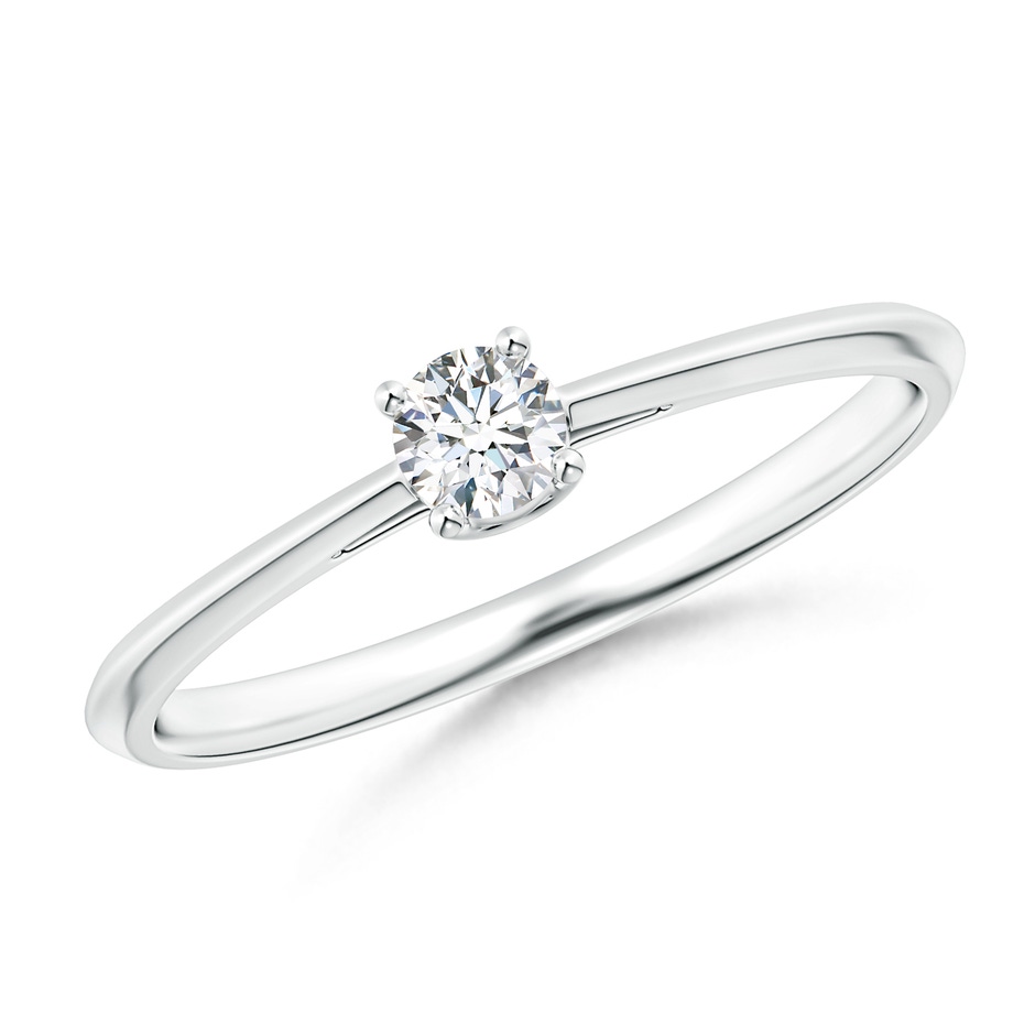 3.4mm GVS2 Knife-Edged Classic Round Diamond Solitaire Ring in P950 Platinum 