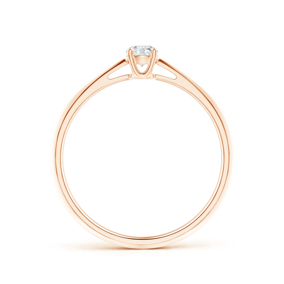 3.4mm GVS2 Knife-Edged Classic Round Diamond Solitaire Ring in Rose Gold side-1