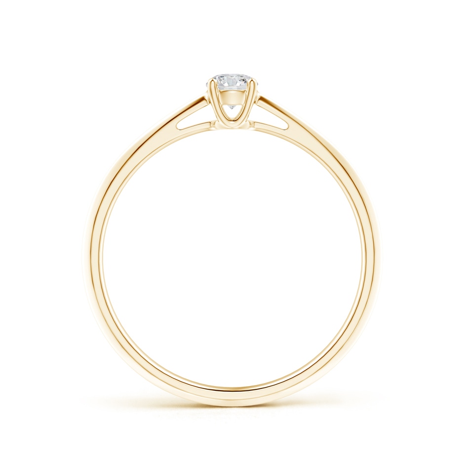 3.4mm HSI2 Knife-Edged Classic Round Diamond Solitaire Ring in Yellow Gold side-1