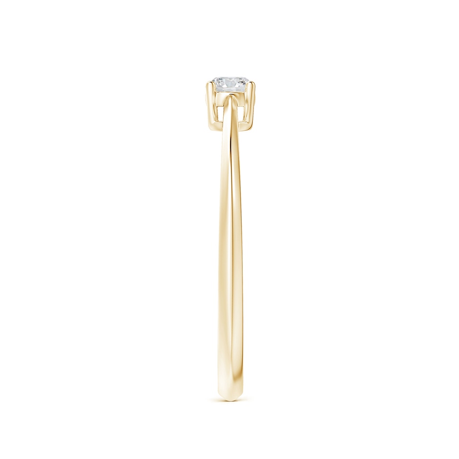 3.4mm HSI2 Knife-Edged Classic Round Diamond Solitaire Ring in Yellow Gold side-2