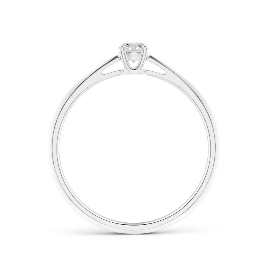 3.4mm IJI1I2 Knife-Edged Classic Round Diamond Solitaire Ring in White Gold side-1