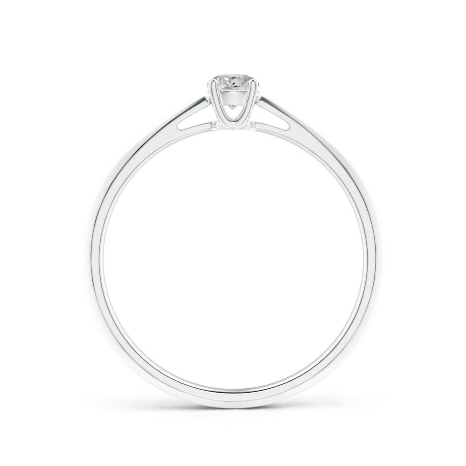 3.4mm KI3 Knife-Edged Classic Round Diamond Solitaire Ring in White Gold side-1