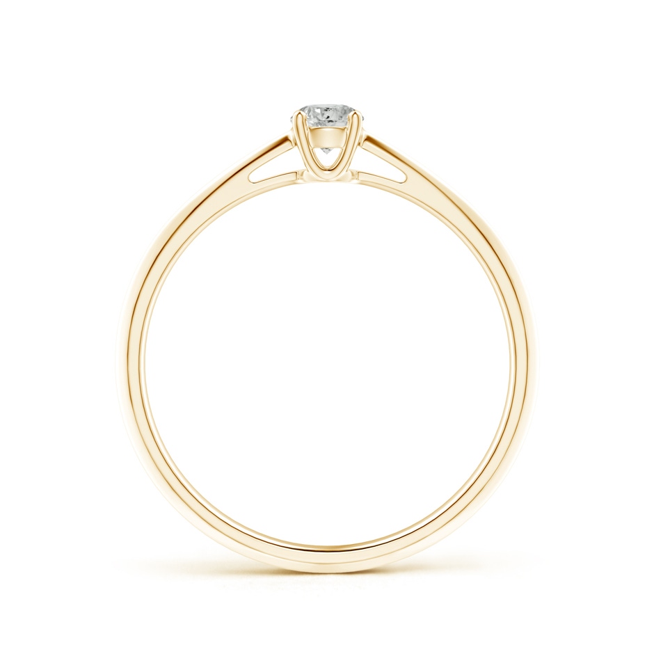3.4mm KI3 Knife-Edged Classic Round Diamond Solitaire Ring in Yellow Gold side-1