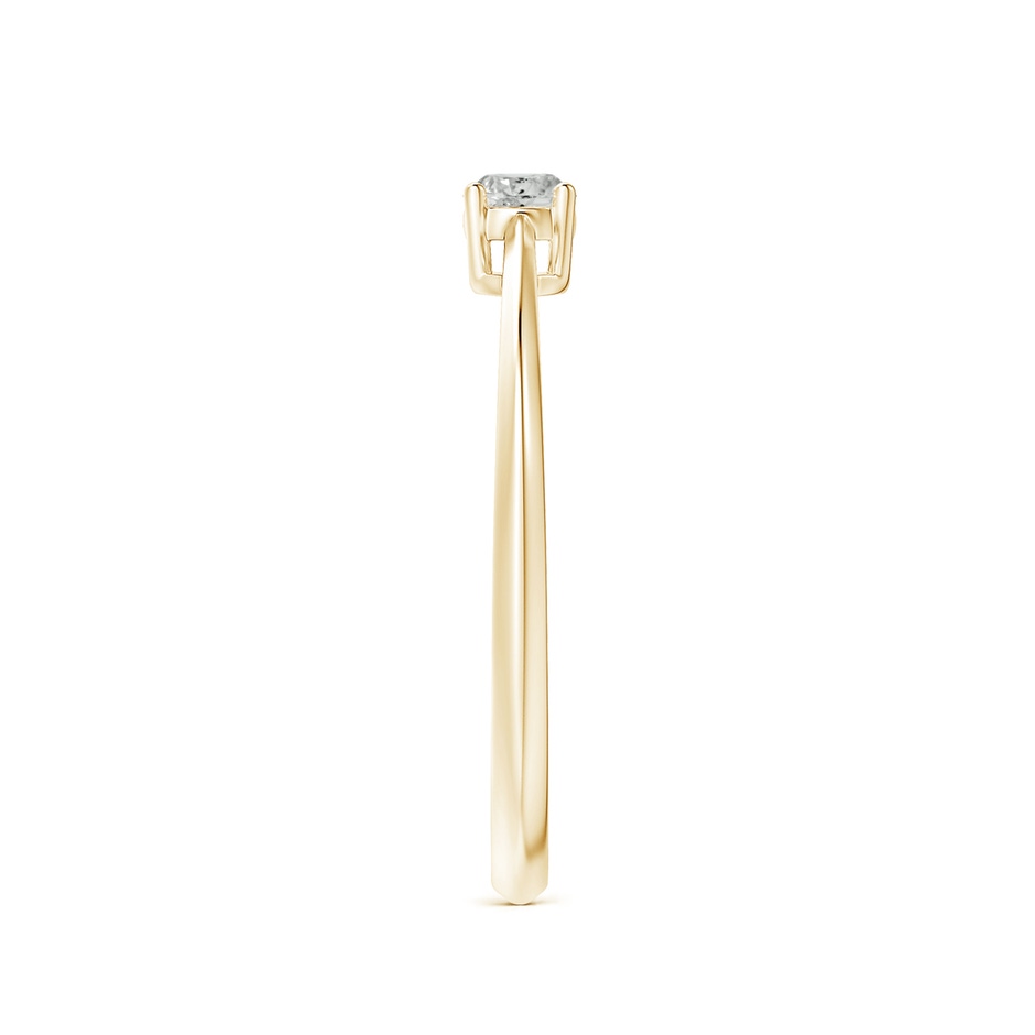 3.4mm KI3 Knife-Edged Classic Round Diamond Solitaire Ring in Yellow Gold side-2