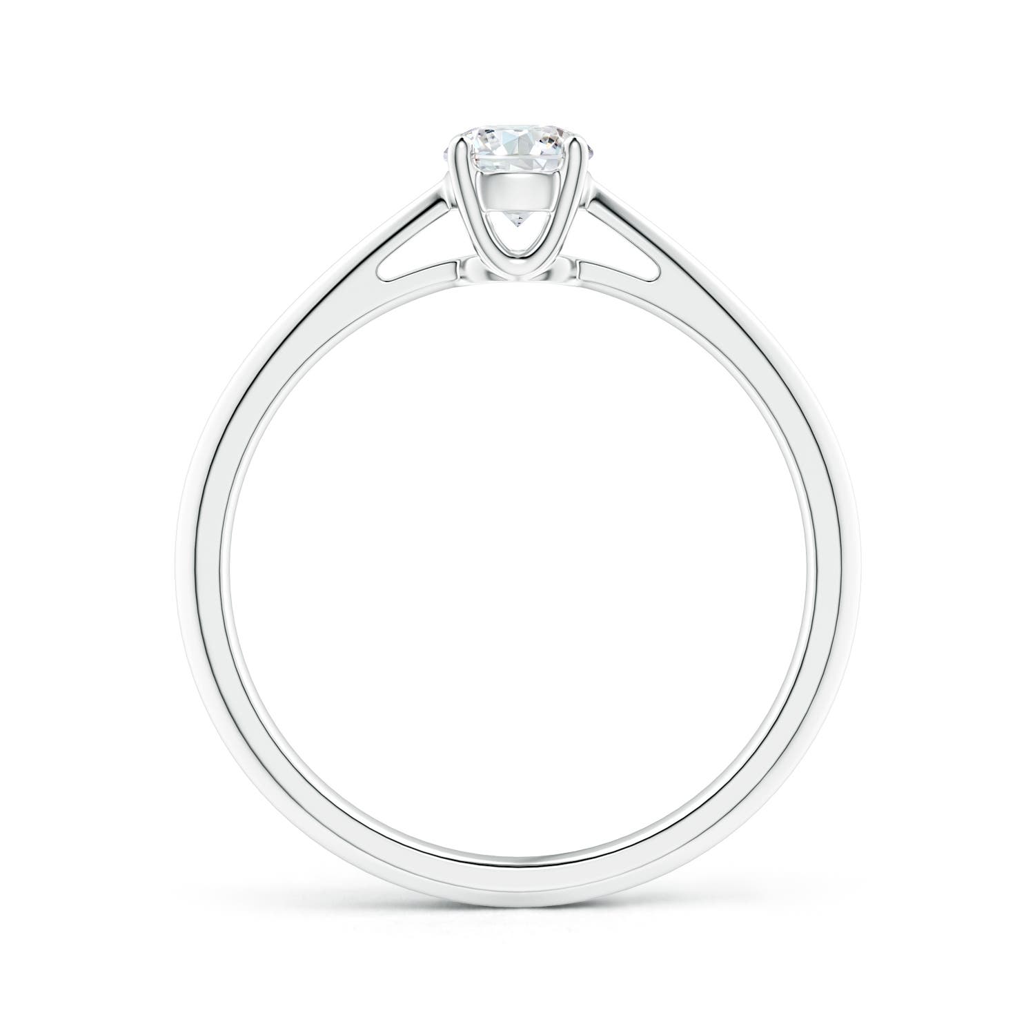 4.4mm GVS2 Knife-Edged Classic Round Diamond Solitaire Ring in P950 Platinum
