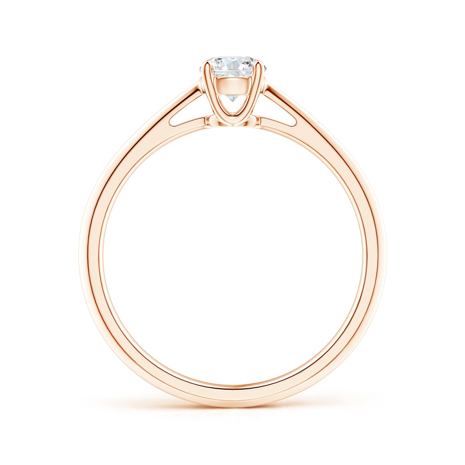 4.4mm GVS2 Knife-Edged Classic Round Diamond Solitaire Ring in Rose Gold side-1