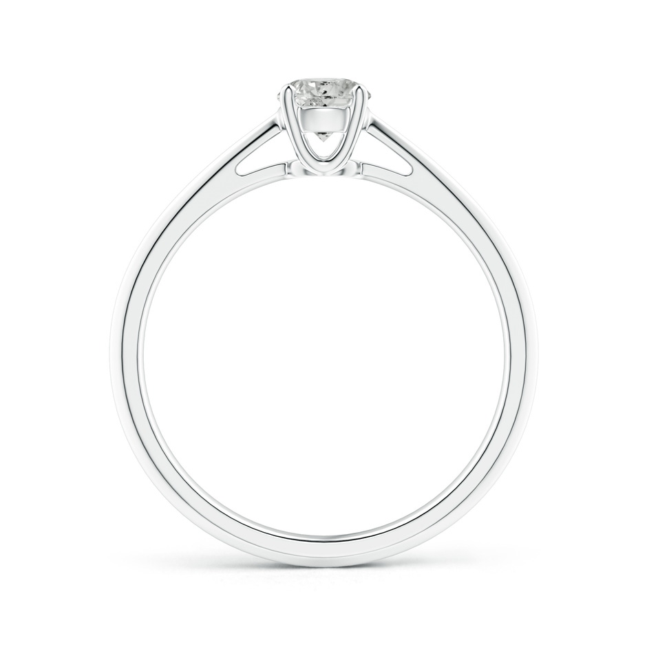 4.4mm KI3 Knife-Edged Classic Round Diamond Solitaire Ring in White Gold side-1