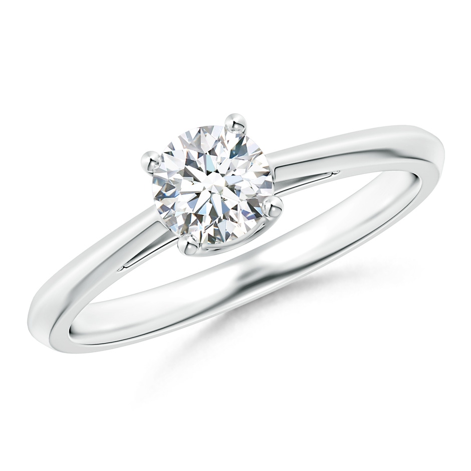 5.1mm GVS2 Knife-Edged Classic Round Diamond Solitaire Ring in P950 Platinum 
