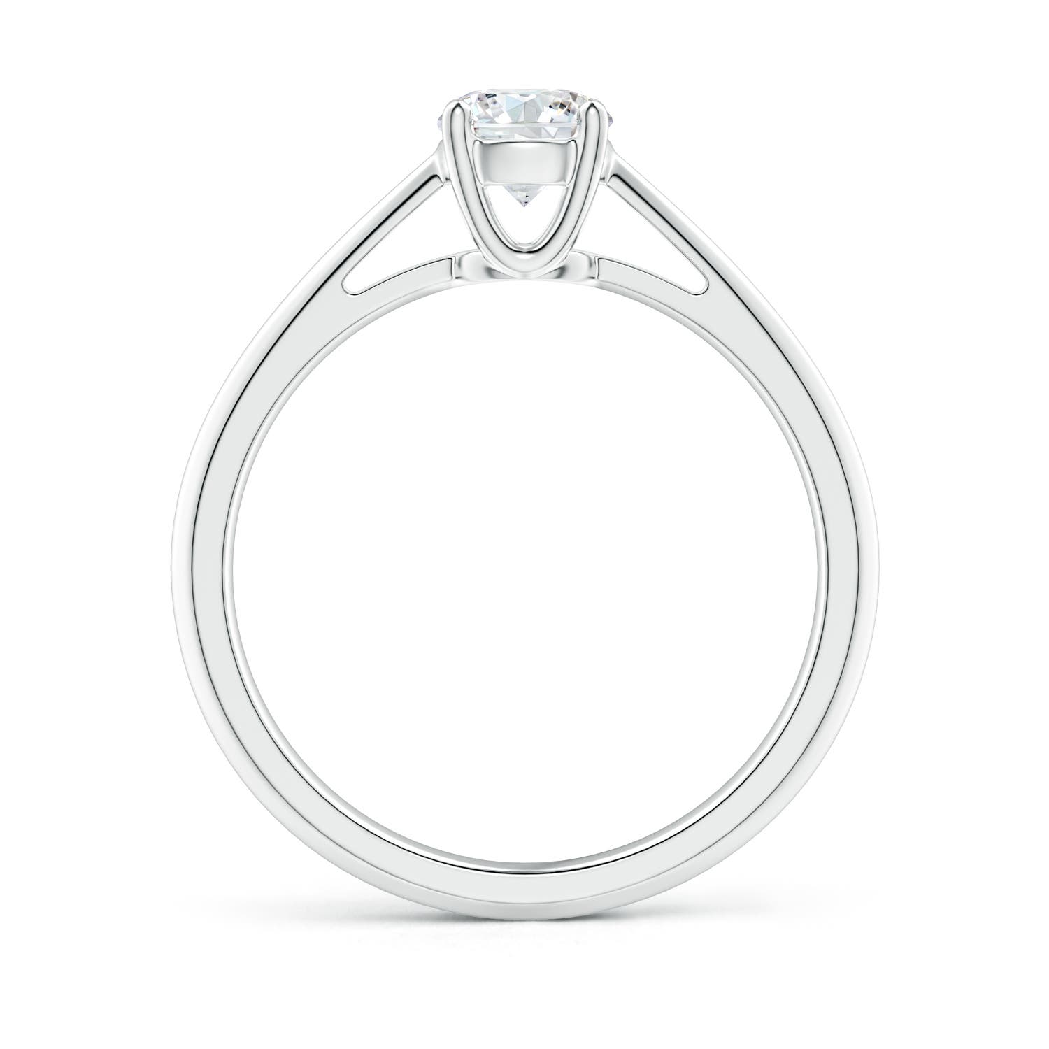 5.1mm GVS2 Knife-Edged Classic Round Diamond Solitaire Ring in P950 Platinum