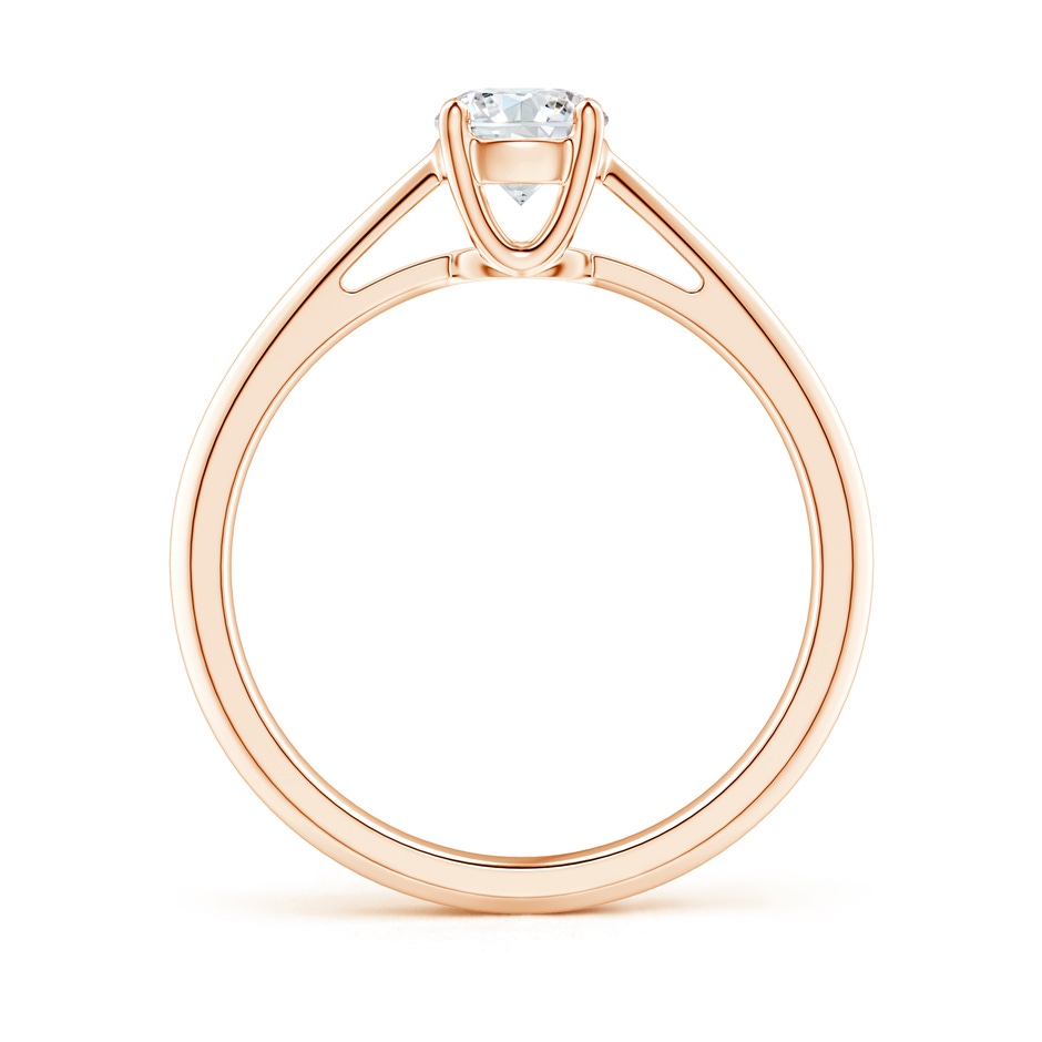 5.1mm GVS2 Knife-Edged Classic Round Diamond Solitaire Ring in Rose Gold side-1