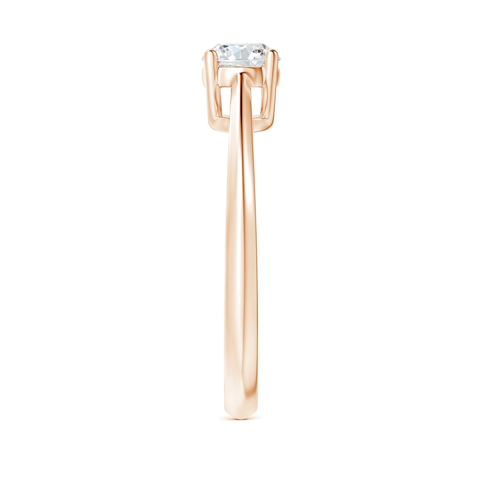5.1mm GVS2 Knife-Edged Classic Round Diamond Solitaire Ring in Rose Gold side-2