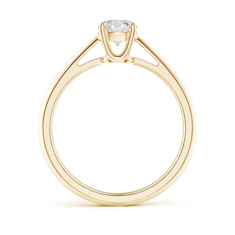 5.1mm HSI2 Knife-Edged Classic Round Diamond Solitaire Ring in Yellow Gold
