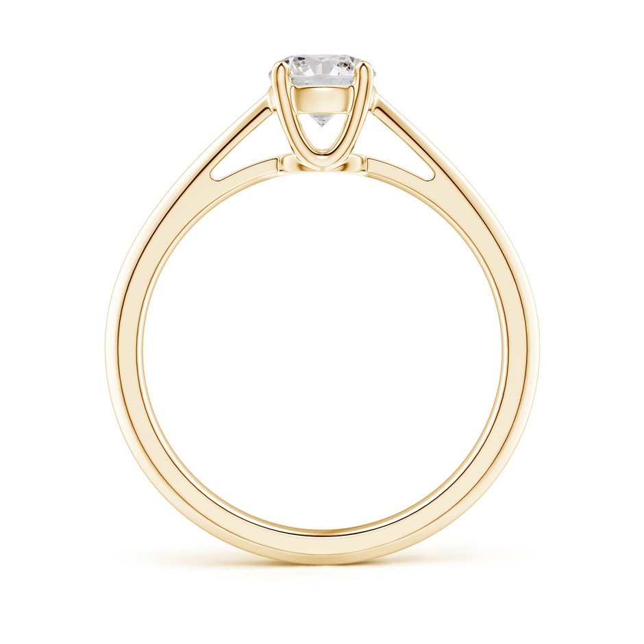 5.1mm IJI1I2 Knife-Edged Classic Round Diamond Solitaire Ring in 9K Yellow Gold product image