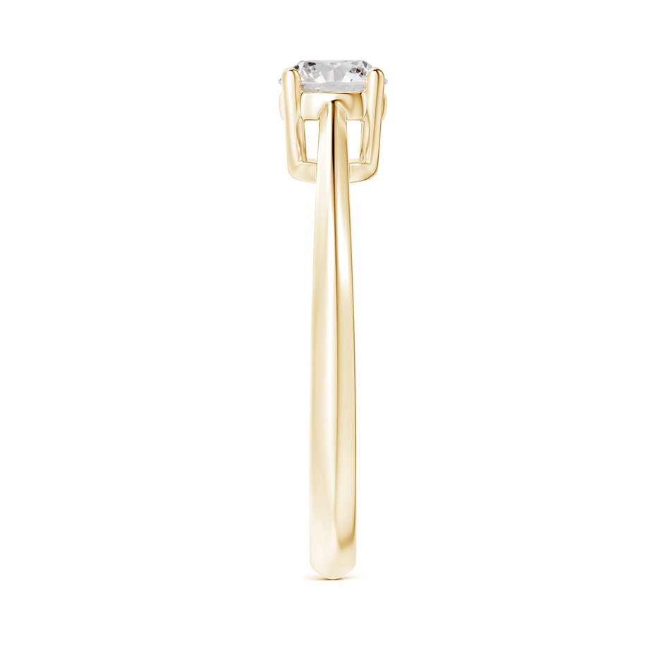 5.1mm IJI1I2 Knife-Edged Classic Round Diamond Solitaire Ring in 9K Yellow Gold product image