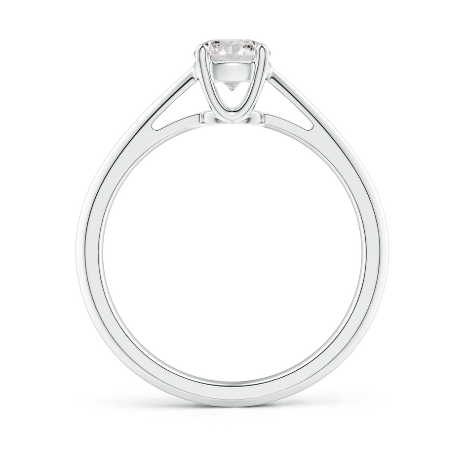 5.1mm IJI1I2 Knife-Edged Classic Round Diamond Solitaire Ring in White Gold side-1