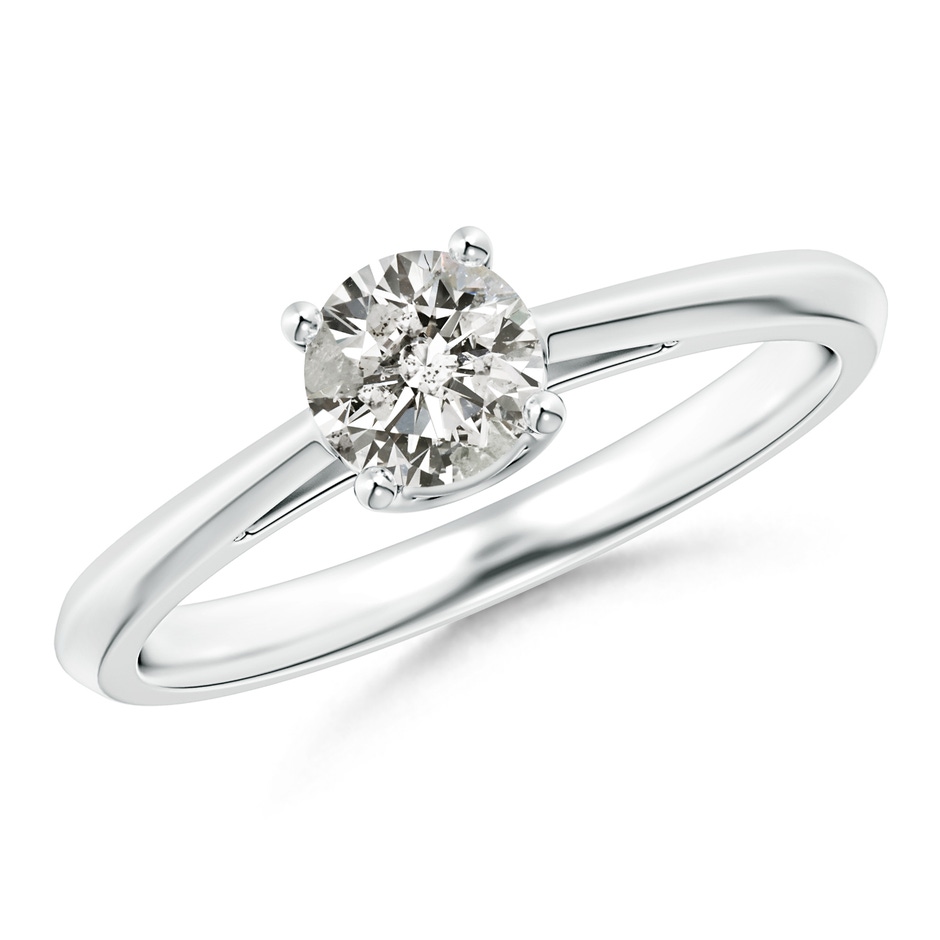 5.1mm KI3 Knife-Edged Classic Round Diamond Solitaire Ring in P950 Platinum 