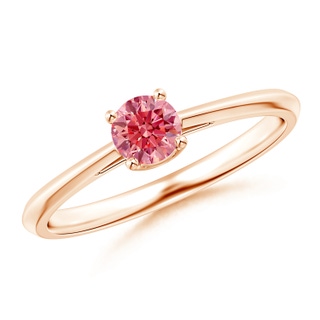 Round Fancy Intense, VS2 Pink Diamond