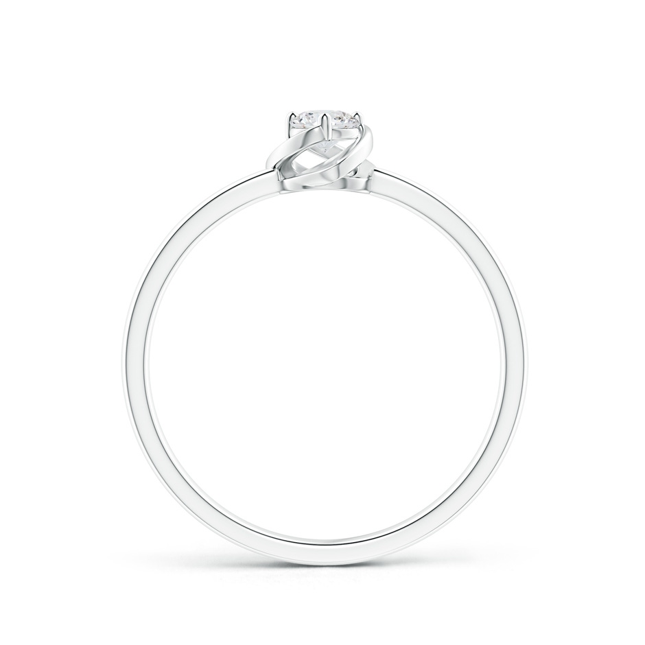 3.4mm GVS2 Solitaire Diamond Floral Ring in White Gold side-1