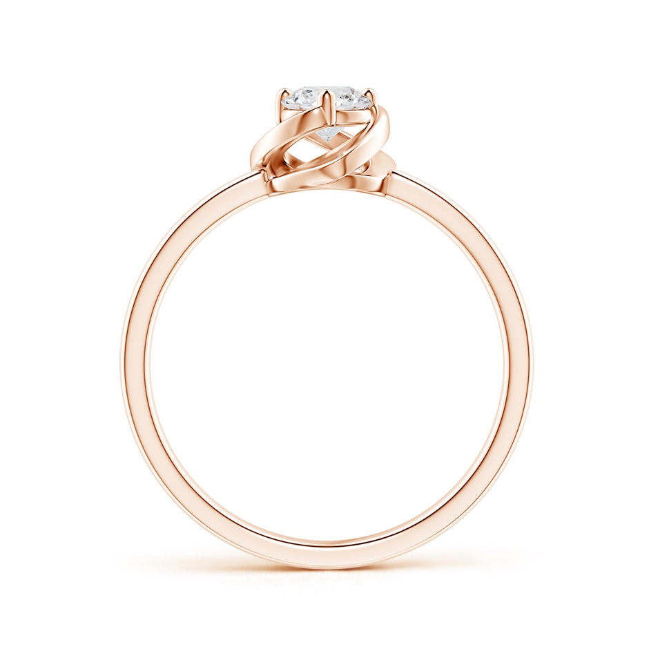 4.4mm GVS2 Solitaire Diamond Floral Ring in Rose Gold side-1