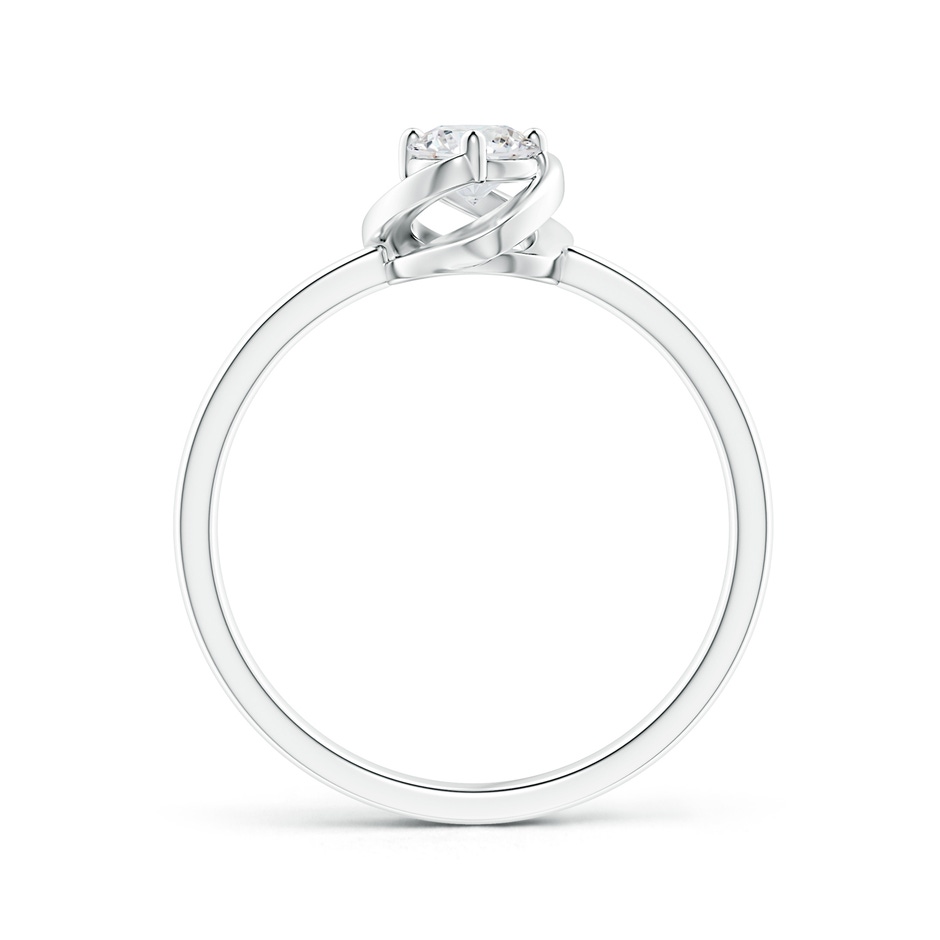 4.4mm GVS2 Solitaire Diamond Floral Ring in White Gold side-1