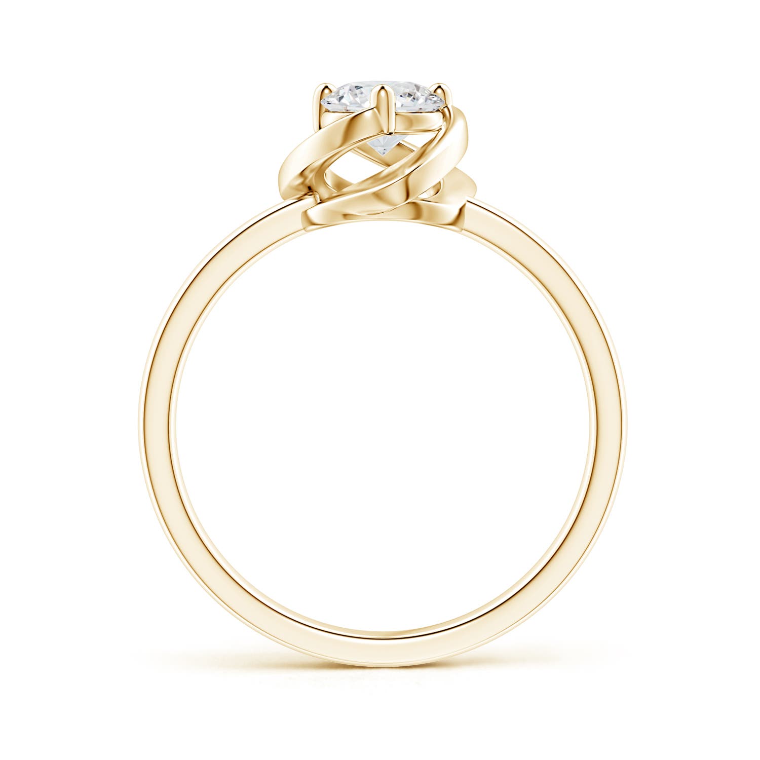 F-G, VS / 0.5 CT / 14 KT Yellow Gold