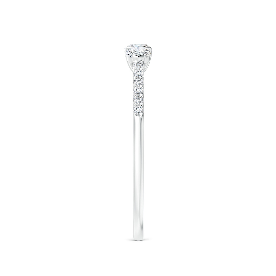 3mm GVS2 Unique Prong-Set Diamond Three Stone Engagement Ring in P950 Platinum side-2